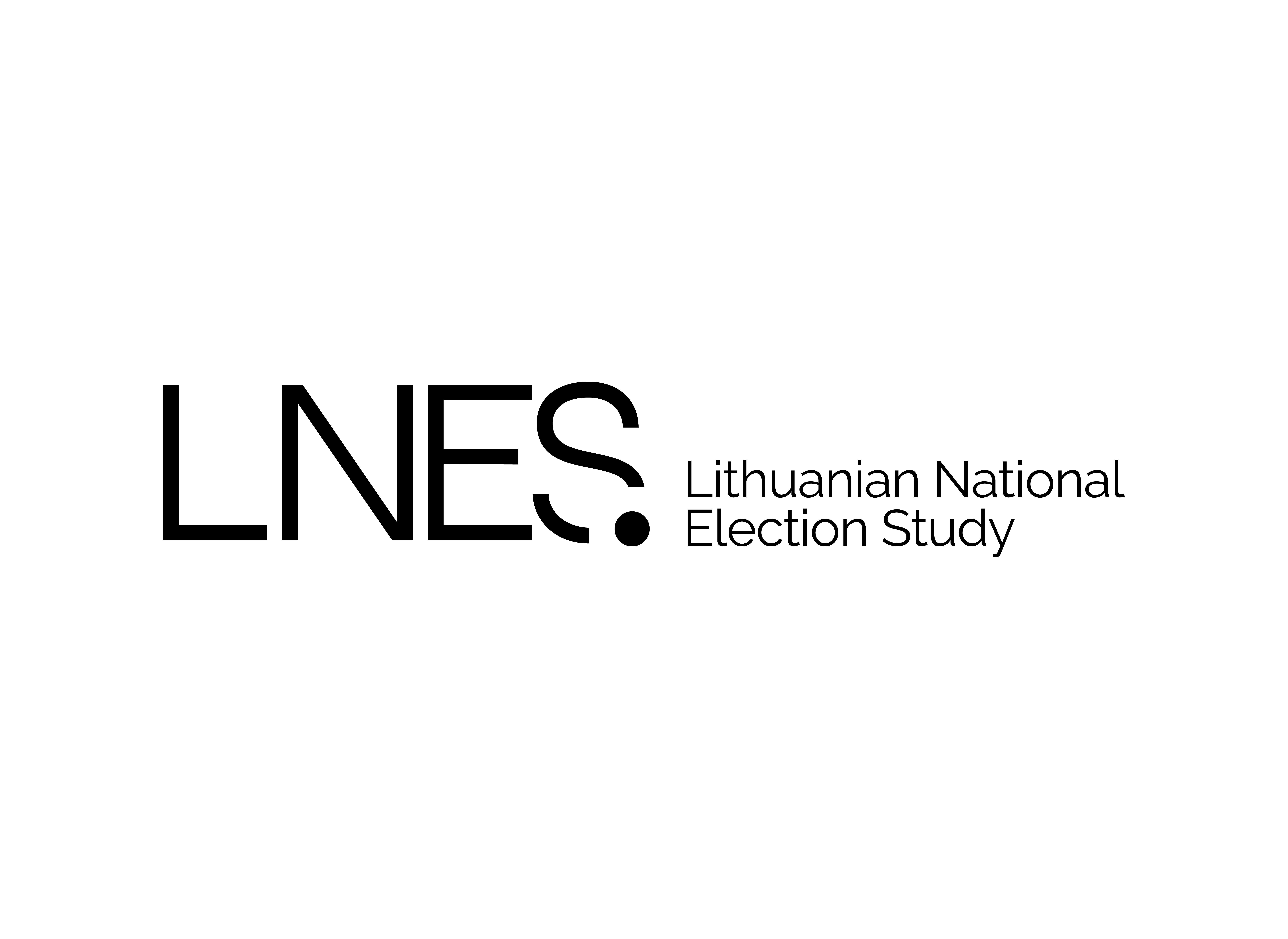 Lithuanian National Election Study = Lietuvos nacionalinė rinkiminė studija logo